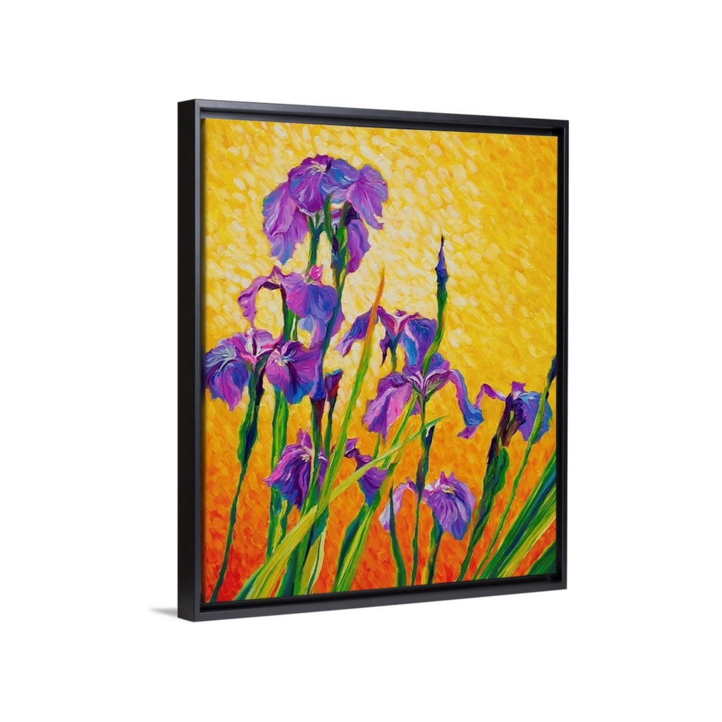 "Arctic Iris" Framed Canvas Print
