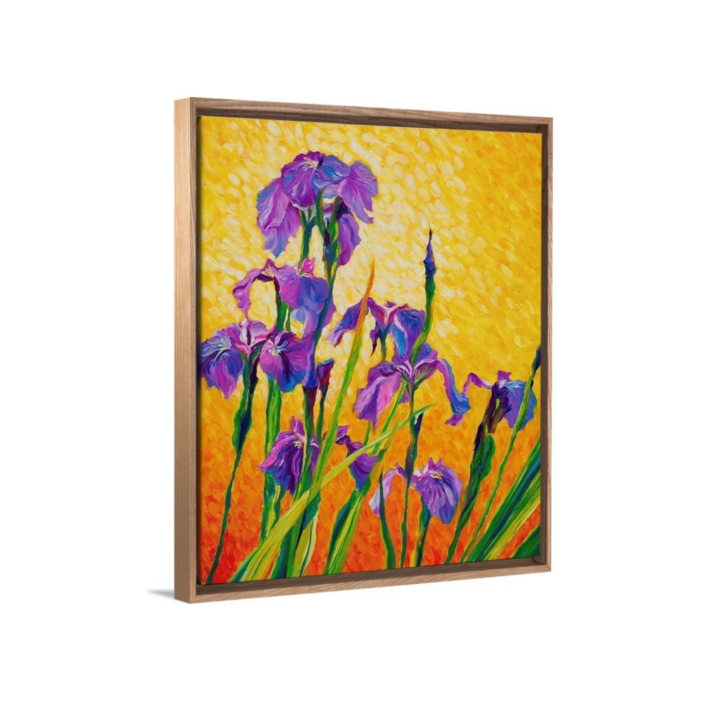 "Arctic Iris" Framed Canvas Print