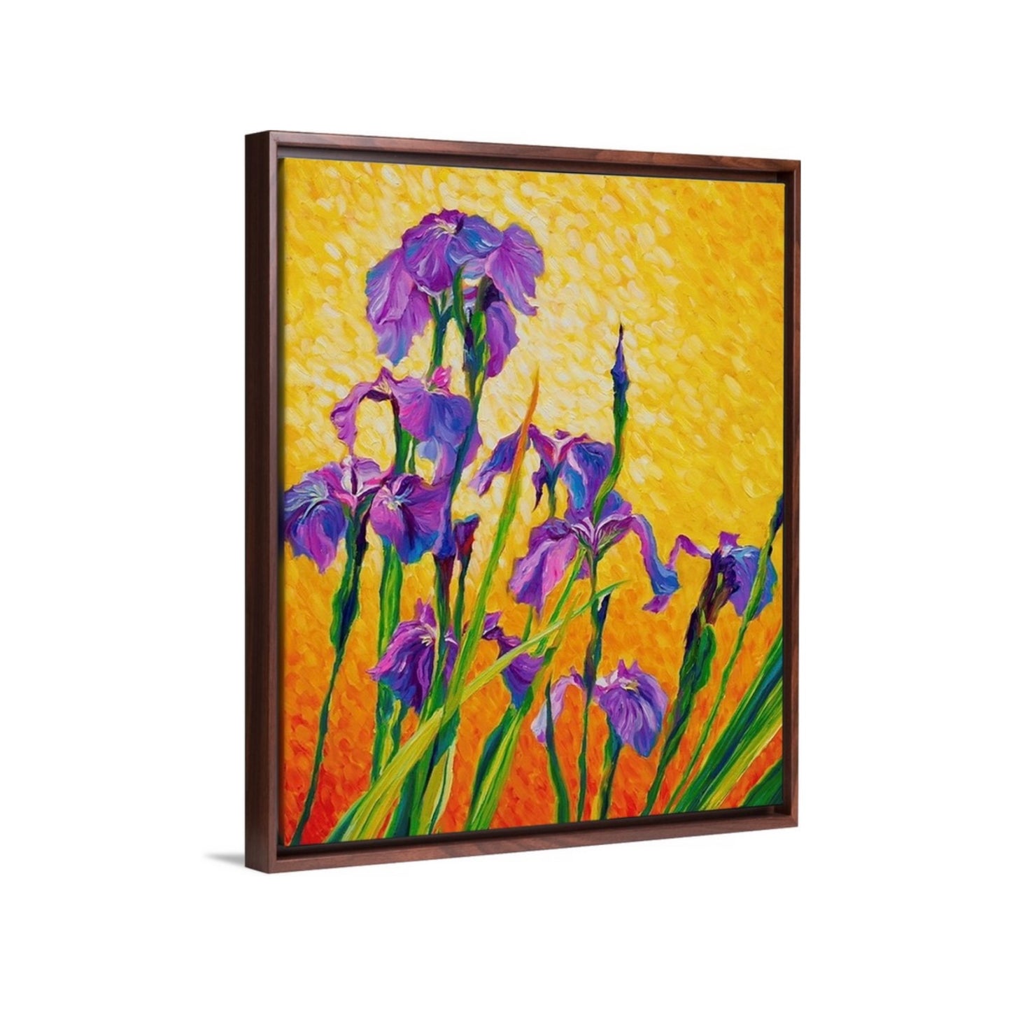 "Arctic Iris" Framed Canvas Print