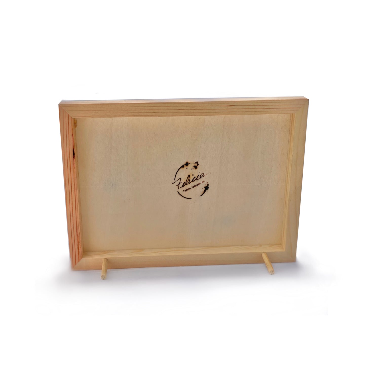 "Moody Blues" Wood Art Block