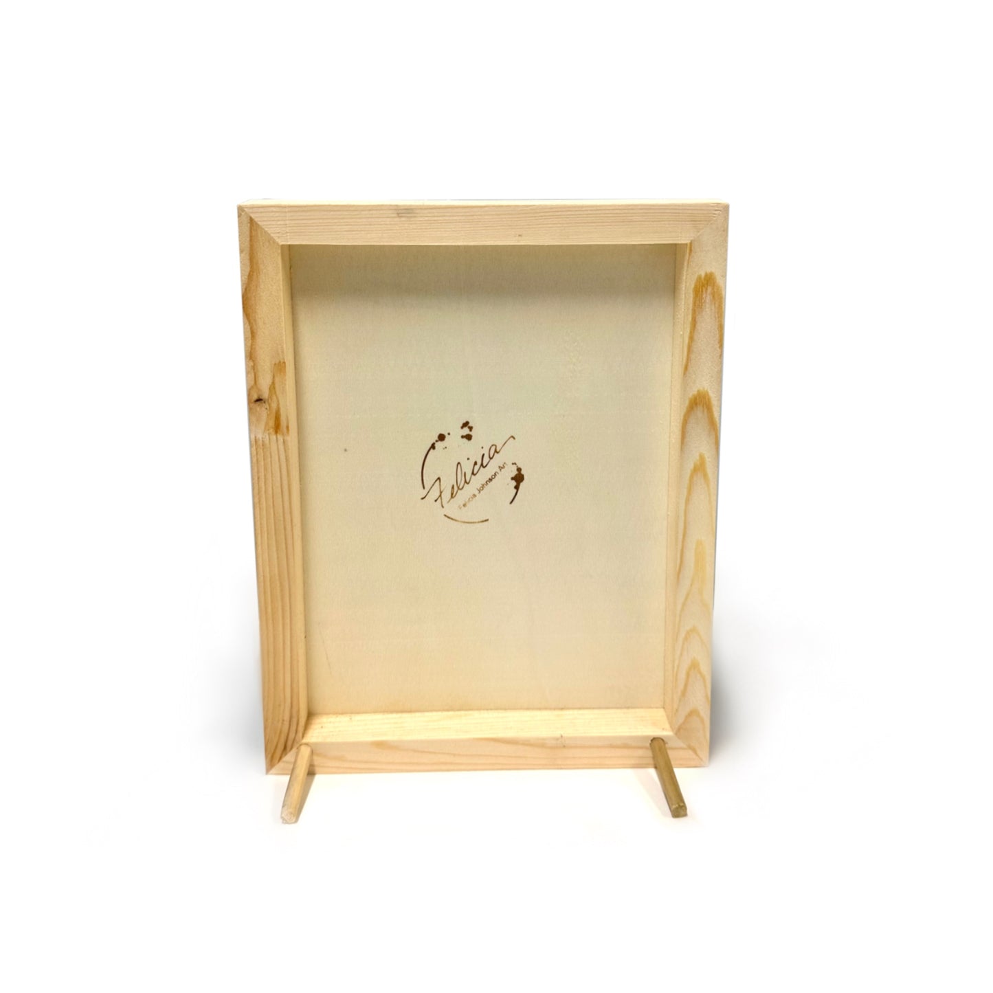 "Dancing With Caribou" Wood Art Block