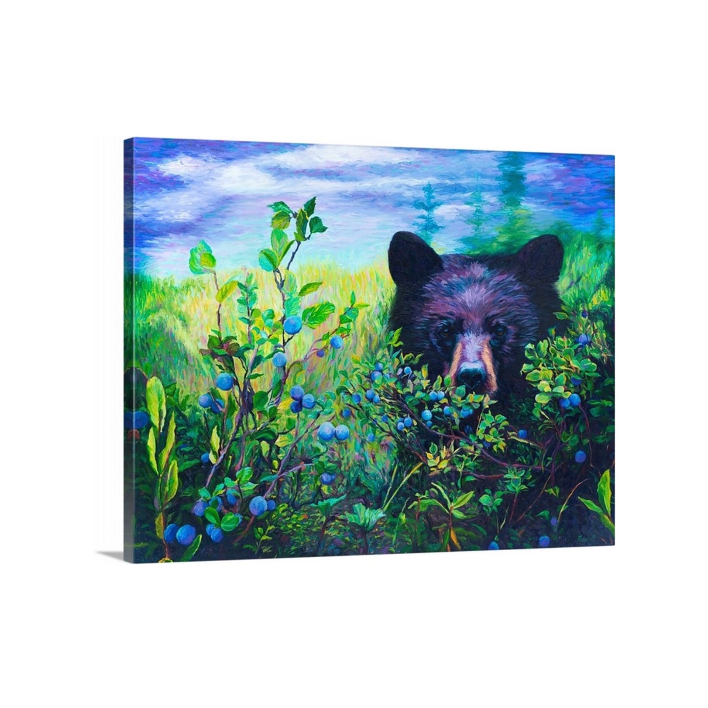 "Moody Blues" Stretched Canvas Print