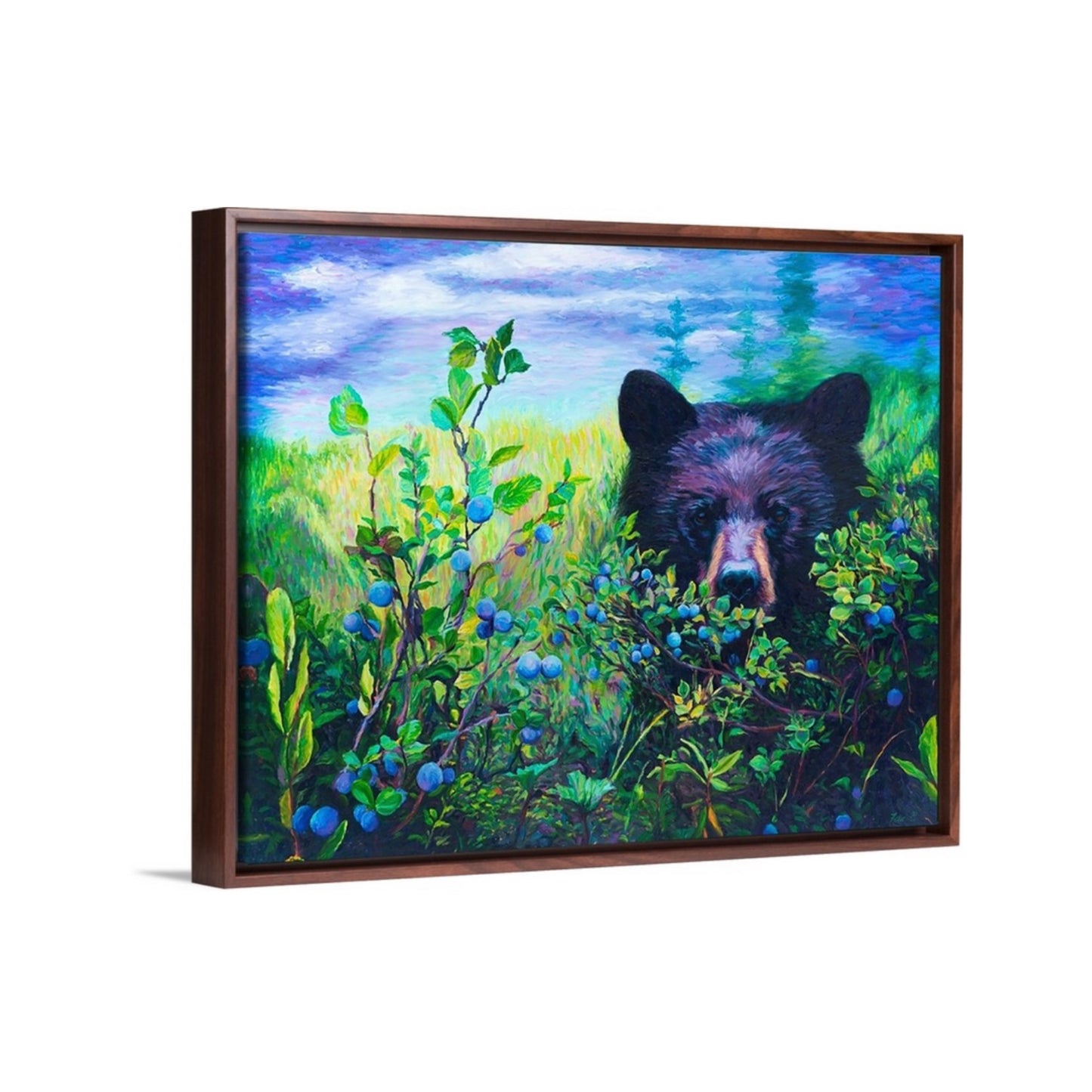 "Moody Blues" Framed Canvas Print