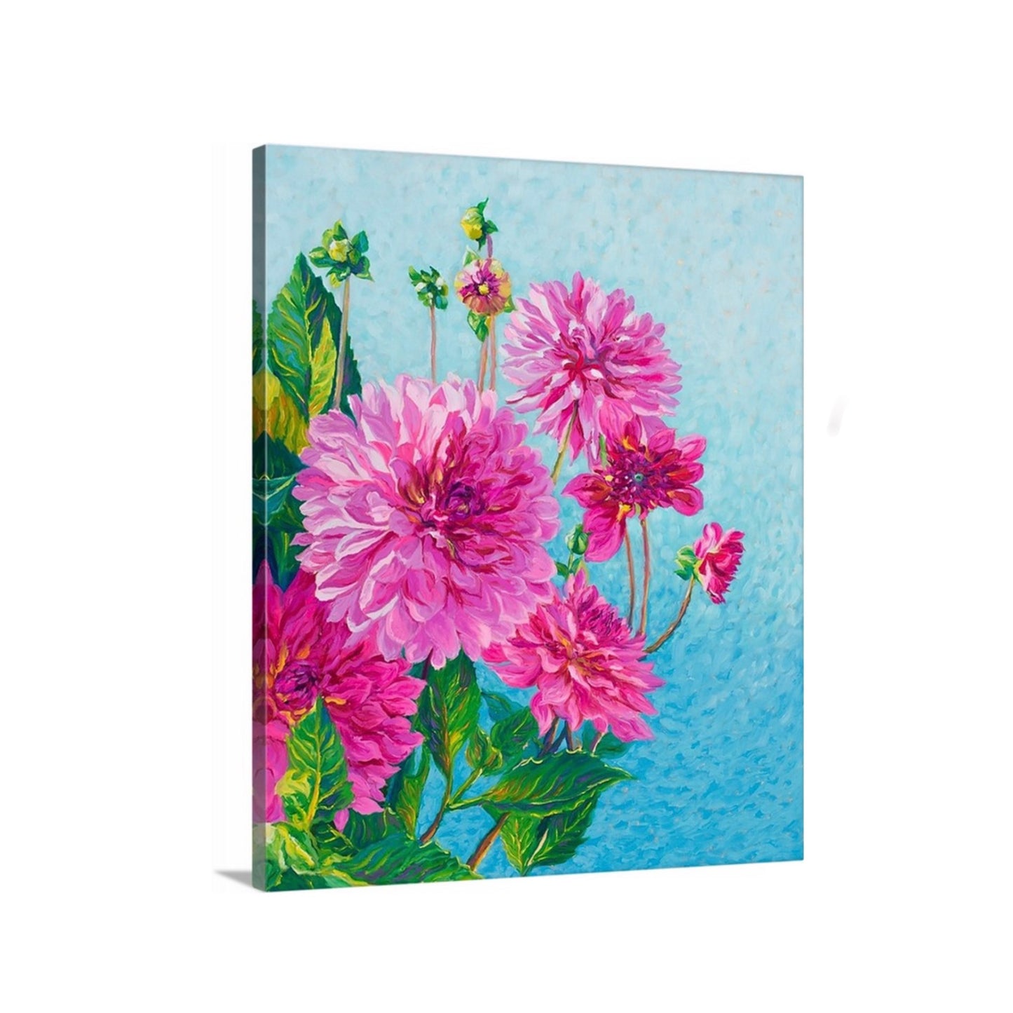 "Prized Pinks" Stretched Canvas Print