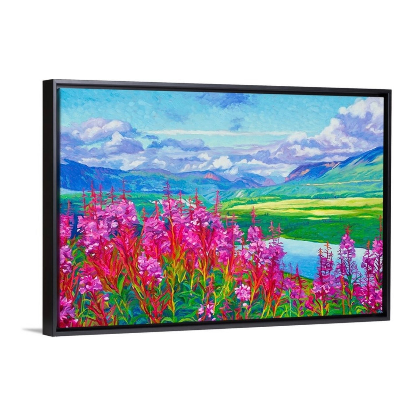"Perfect Summer Day" Framed Canvas Print