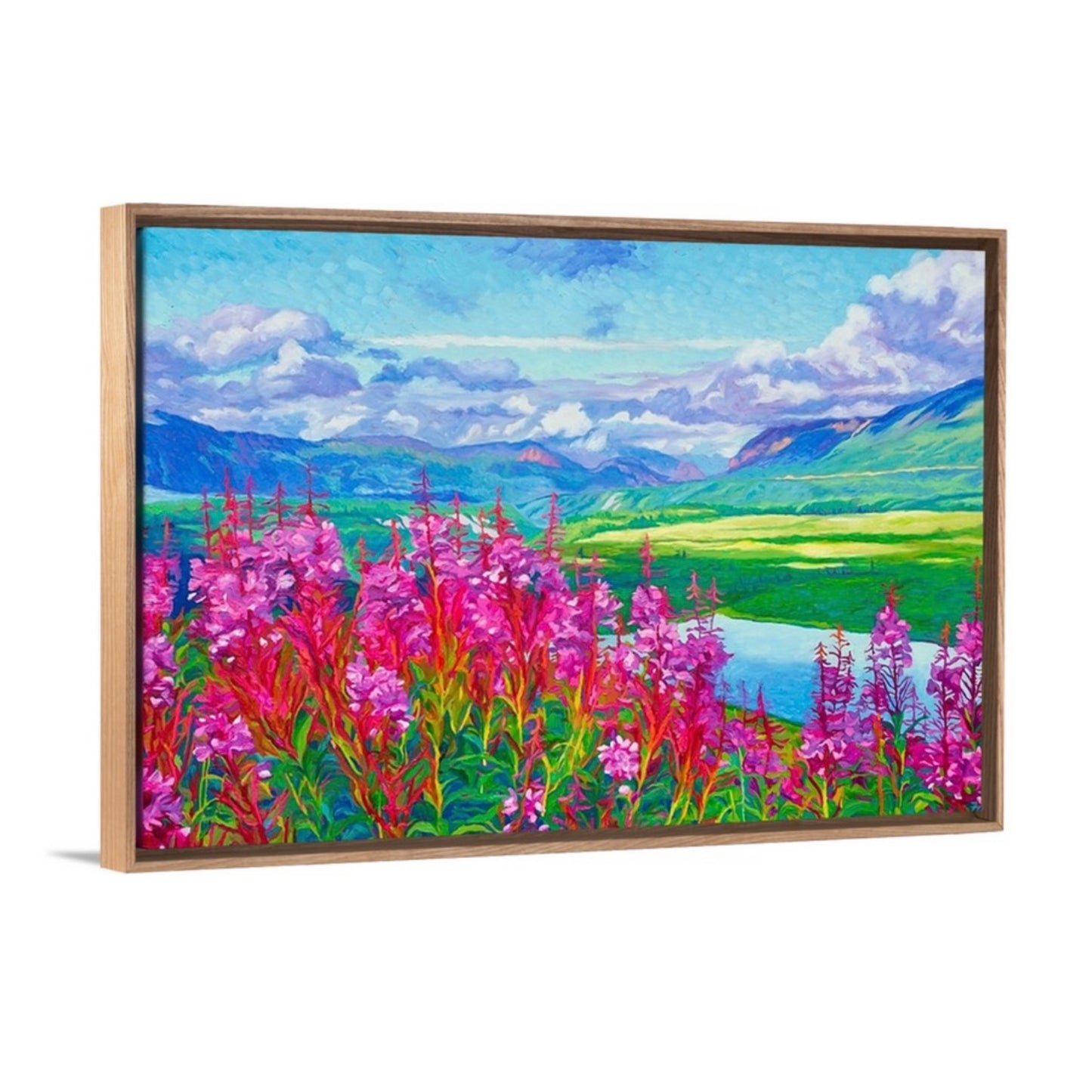 "Perfect Summer Day" Framed Canvas Print