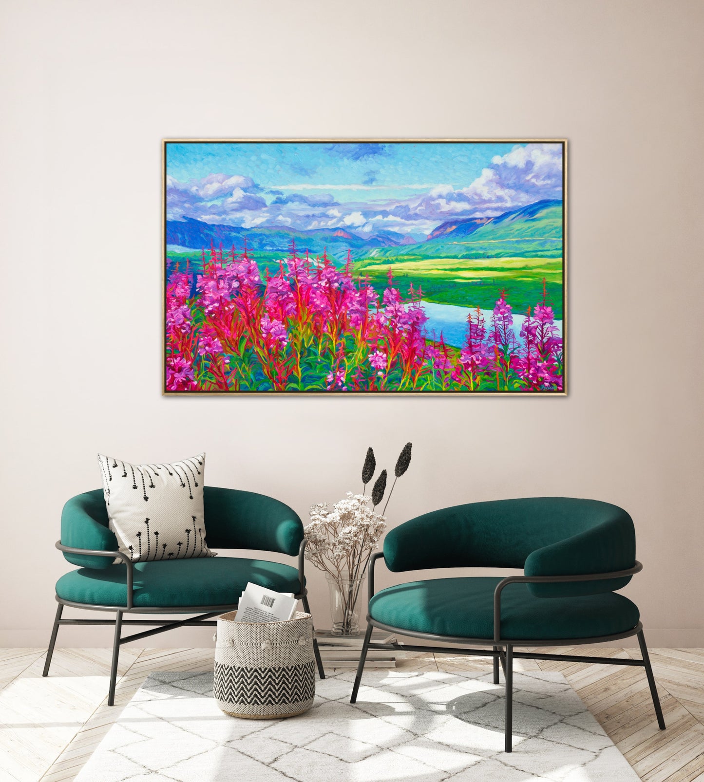 "Perfect Summer Day" Framed Canvas Print
