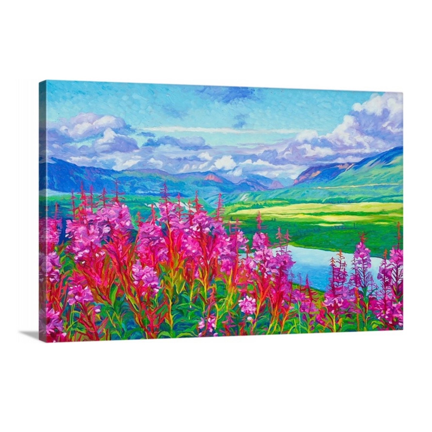 "Perfect Summer Day" Stretched Canvas Print