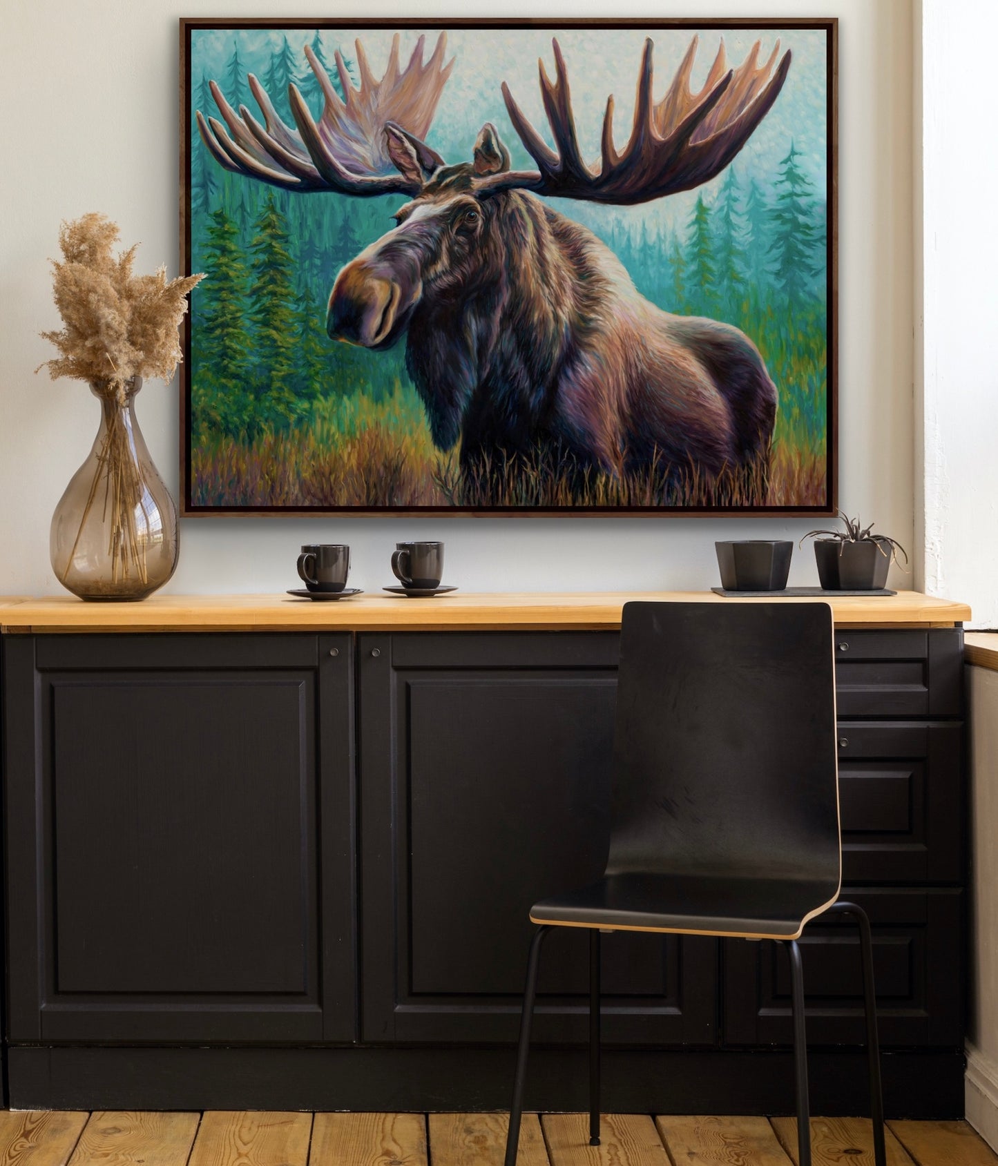 "September Trophy" Framed Canvas Print